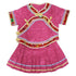 Little Girls Pink Chinese Retro Style 2 Piece Blouse Skirt Set 12M-8 - SophiasStyle.com